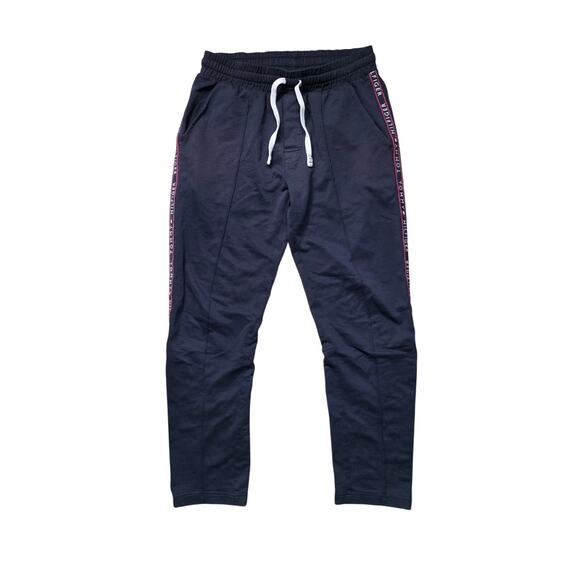 Tommy Hilfiger Taped Sweatpants Men’s S Black / Side Logo Tape - Picture 1 of 6